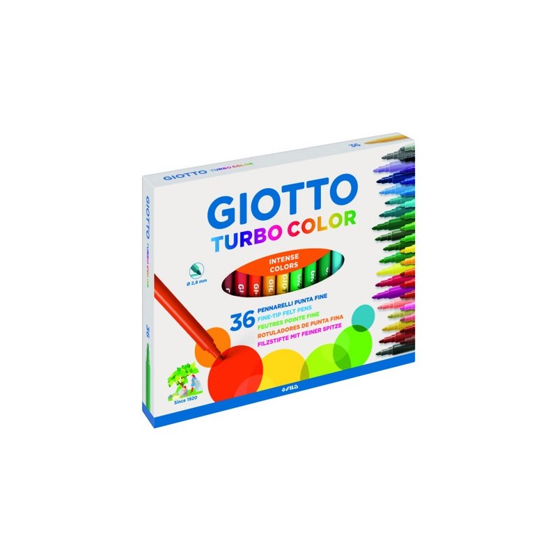 FEUTRE POINTE FINE 2.8mm TURBO COLOR  GIOTTO