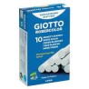 CRAIE ROBERCOLOR GIOTTO BOITE DE 10 PCS BLANCHE  ORIGINALE