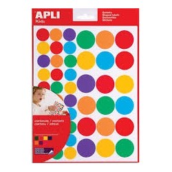 GOMMETTES ECOLIER ASSORTIES ETUI DE 20 PCS 00706  APLI