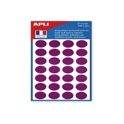 ETIQUETTE ADHESIVE RONDE 15mm BLEUE  APLI