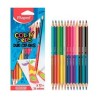 CRAYONS BICOLORES MAPED DUO COLOR'PEPS 12 24 COLORS