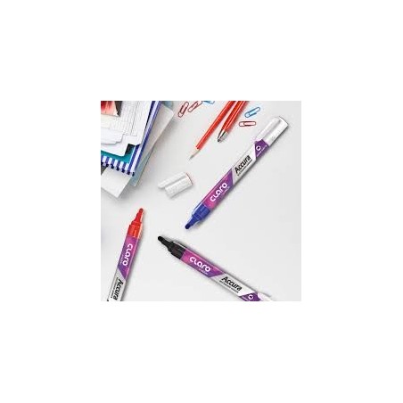MARQUEUR CLARO NOIR TABLEAU BLANC POINTE OGIVE