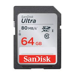 CARTE SD 64GB SANDISK/ 80MB